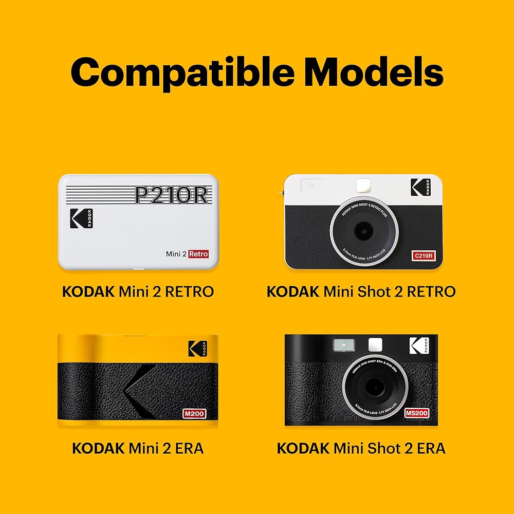 Kodak 4PASS Film Cartridge (5.3 X 8.6 Cm), 60 Sheets, for Kodak Mini 2 Retro & Mini Shot 2 Retro.