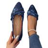 New Women's Single Shoes, One-pedal Flat-bottomed Pointed Head Shallow Mouth Single Shoes, Fashionable and Comfortable Single Shoes Women