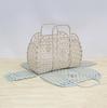 Detachable Shower Basket Plastic Bath Basket Bathroom Hollow Wash Storage Basket Shopping Basket