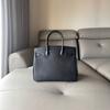 Matted Matte Alligator Head Cowhide Inner Seam Platinum Bag 25/30cm Steel Hardware All-match Genuine Leather Handbag