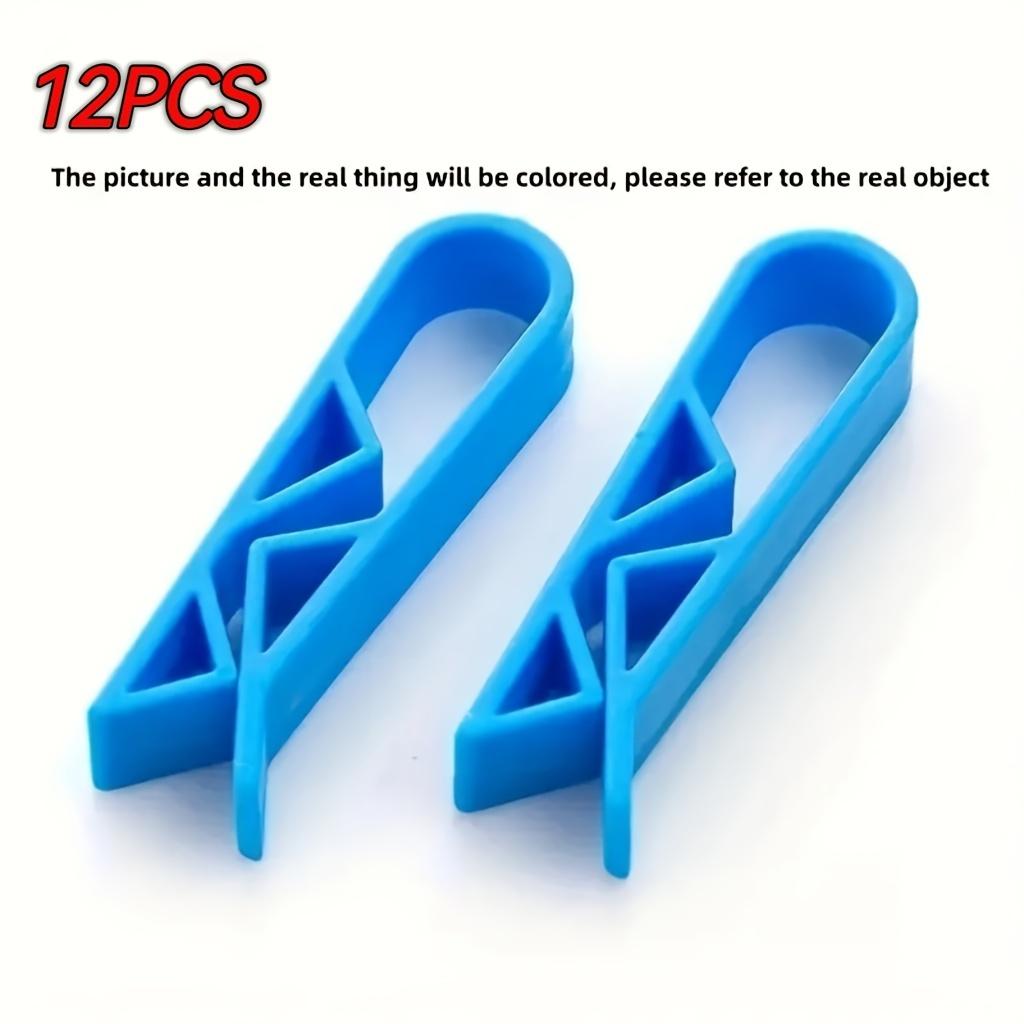 

6/12pcs Trash Can Clips, Anti Slip Garbage Can Plastic Bags Clips, Trash Bag Fixed Clips, Kitchen Bathroom School Dormitory Accessories, Home 12pcs