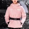 New FILA Athletics Down Jackets Women's Tea Plum Pink A11W246909F-PK