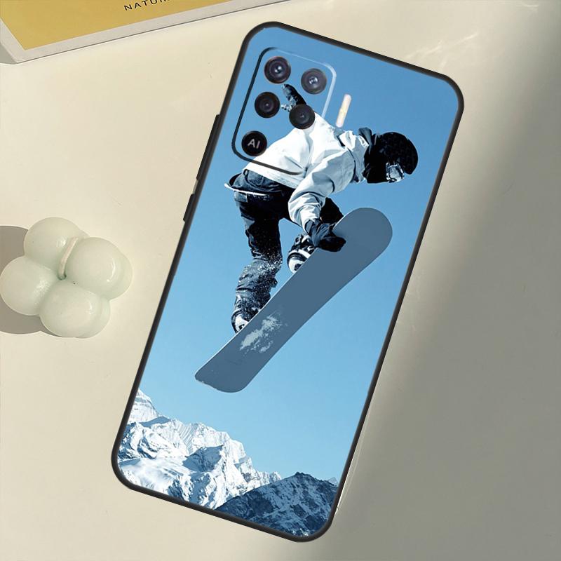Sports Snowboarding Case For OPPO A15 A74 A54 A94 A52 A72 A31 A53 A53S A5 A9 2020 A3S A5S A83 A91 A93 Cover