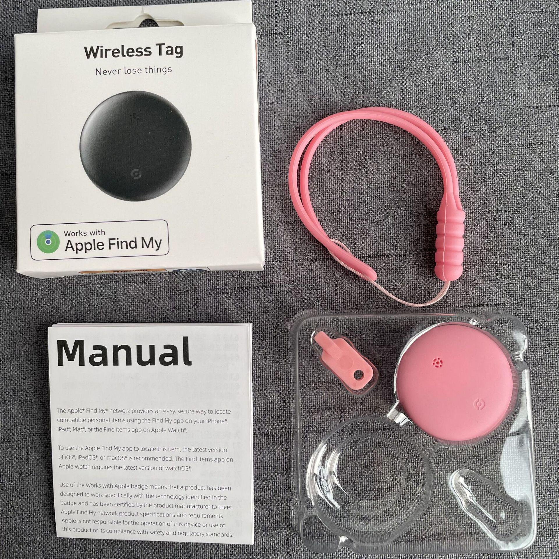 

Сертифицированный MFI Bluetooth трекер против потери для кошельков, ключей, домашних животных, детей и пожилых людей - Совместим с iOS Find My.