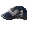 Cotton Irregular Plaid Beret Headwear Casquette Ivy Cap Luxury Painter Caps  Sunscrean