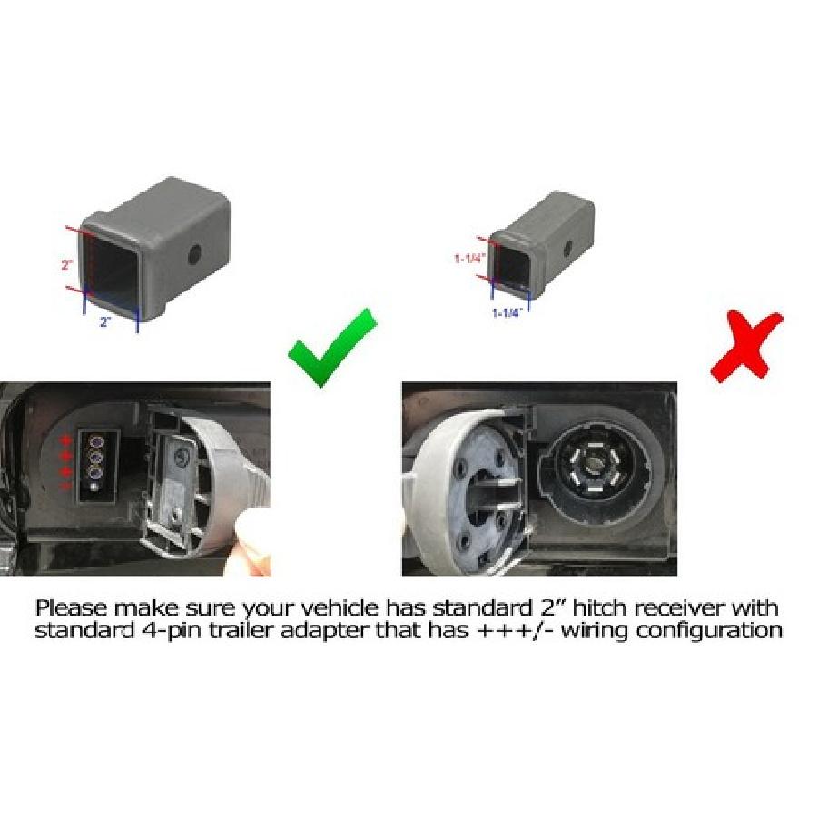 Smoked Lens 15-LED Tow Hitch Receiver Strobe Brake Light For Truck SUV 2" Hole