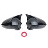 Türspiegel Klebehupe Abdeckung Kappe Für SEAT IBIZA 2008 2009 2010 2011-2016 Glänzend Schwarz Seitenspiegel Abdeckung Kappe Autozubehör