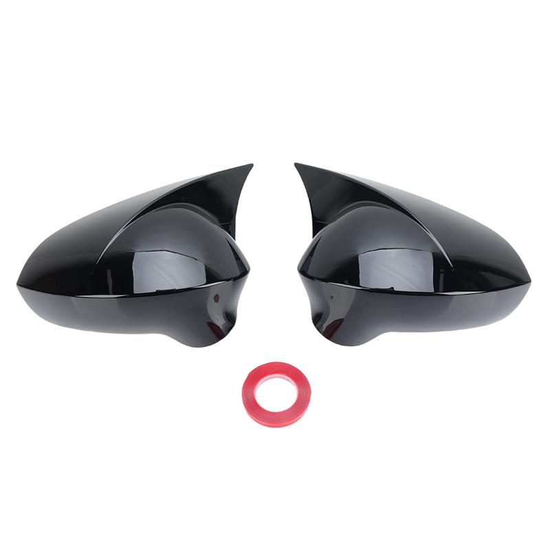 Türspiegel Klebehupe Abdeckung Kappe Für SEAT IBIZA 2008 2009 2010 2011-2016 Glänzend Schwarz Seitenspiegel Abdeckung Kappe Autozubehör