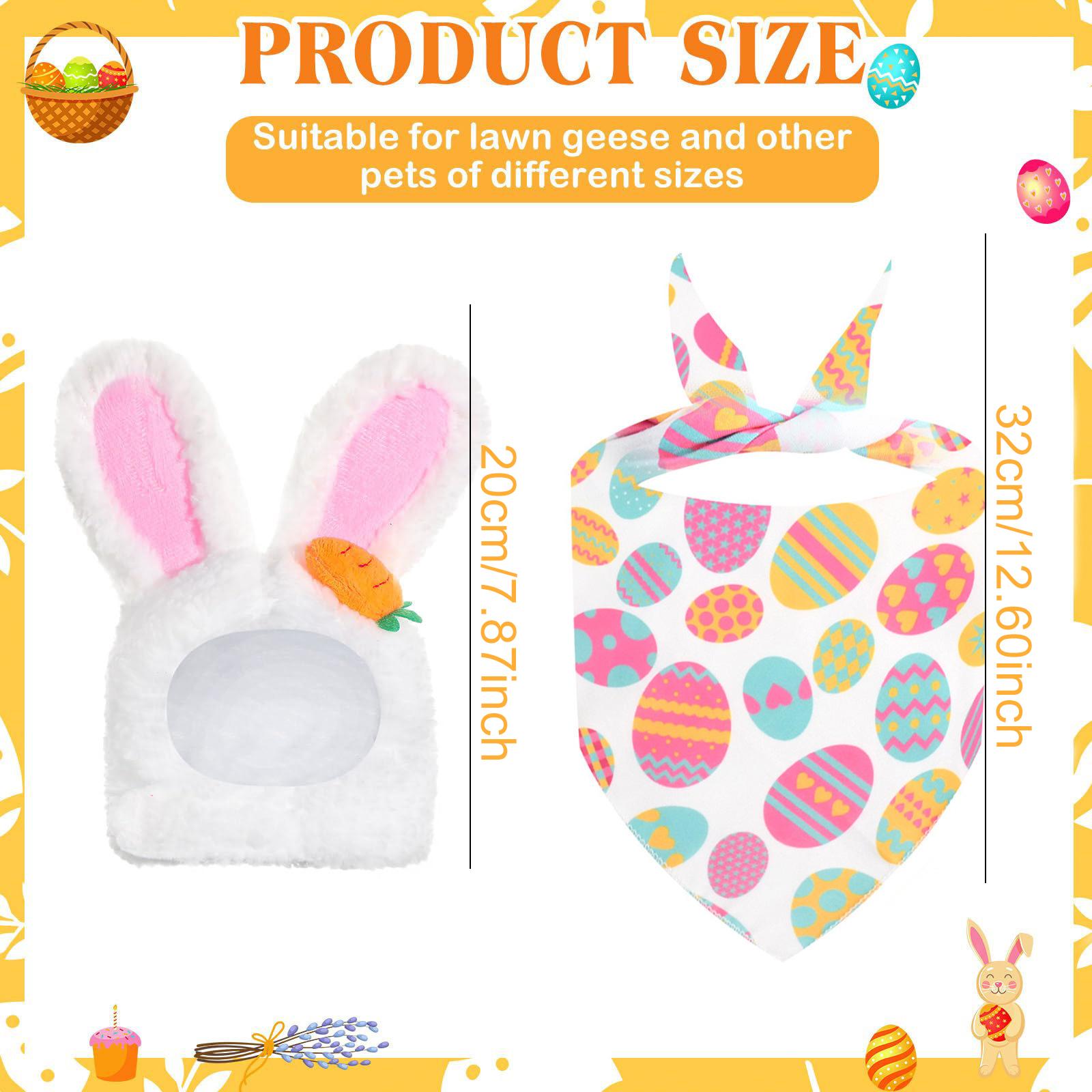 

Cute Design Goose Outfit Set Easter Day Theme Housewarming Gift Yard Statue Costume Garden Decor Garden Decoration