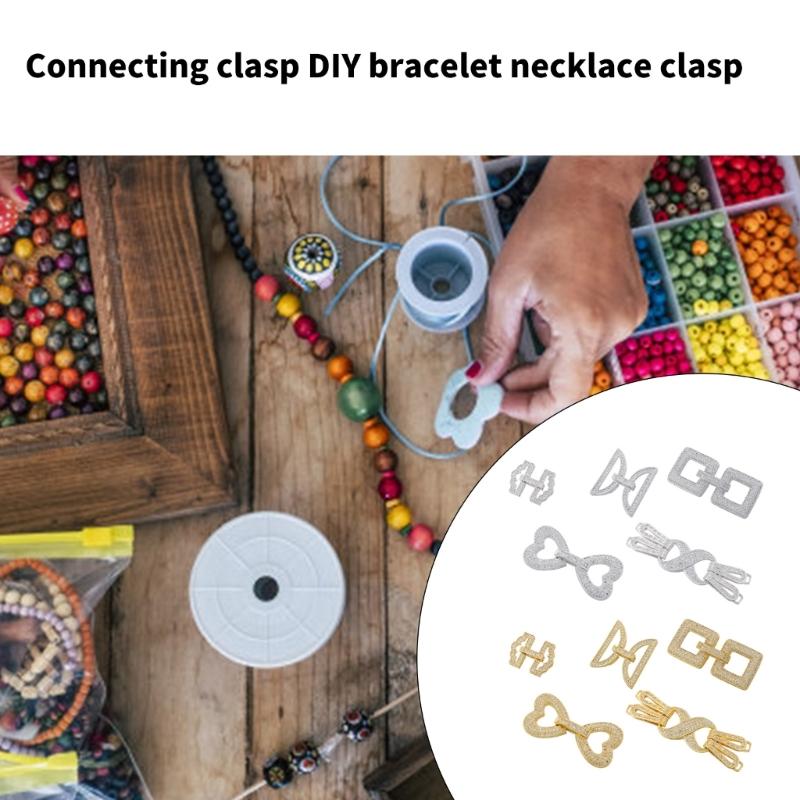 Gold Plated Copper Zirconia DIY Clasp Set Creative Jewelry Crafting Clasps with Zircon for Bracelet & Necklace DIY