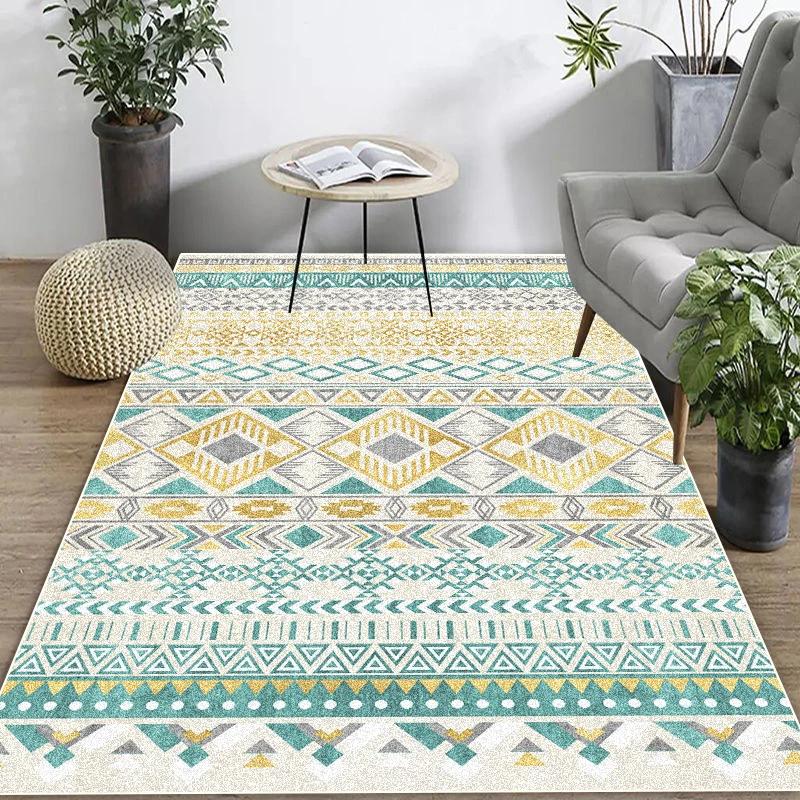Retro Bohémský Koberec do Obývacího Pokoje Maroko Abstraktní Velký Plošný Koberec Domácí Dekorace Pastorační Etnický Styl Ložnicová Podložka