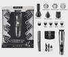 Rechargeable Multifunctional Hair Clipper Set with LCD Display - Six-in-One Electric, Washable Grooming Kit