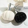Pumpkin Shaped Ceramic Shampoo Bottle Creative Home Decor Kitchen Liquid Soap Shampoo Dispenser  Bottles Bathroom Accessories
