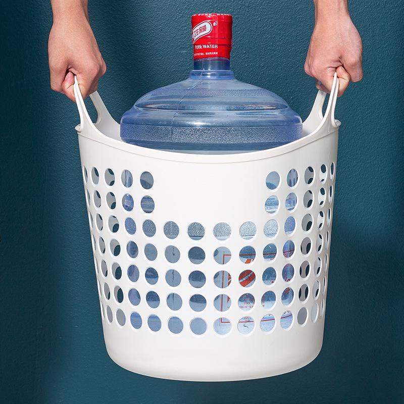 Plastic Laundry and Storage Basket for Clothes, Toys, & Bathroom Use
