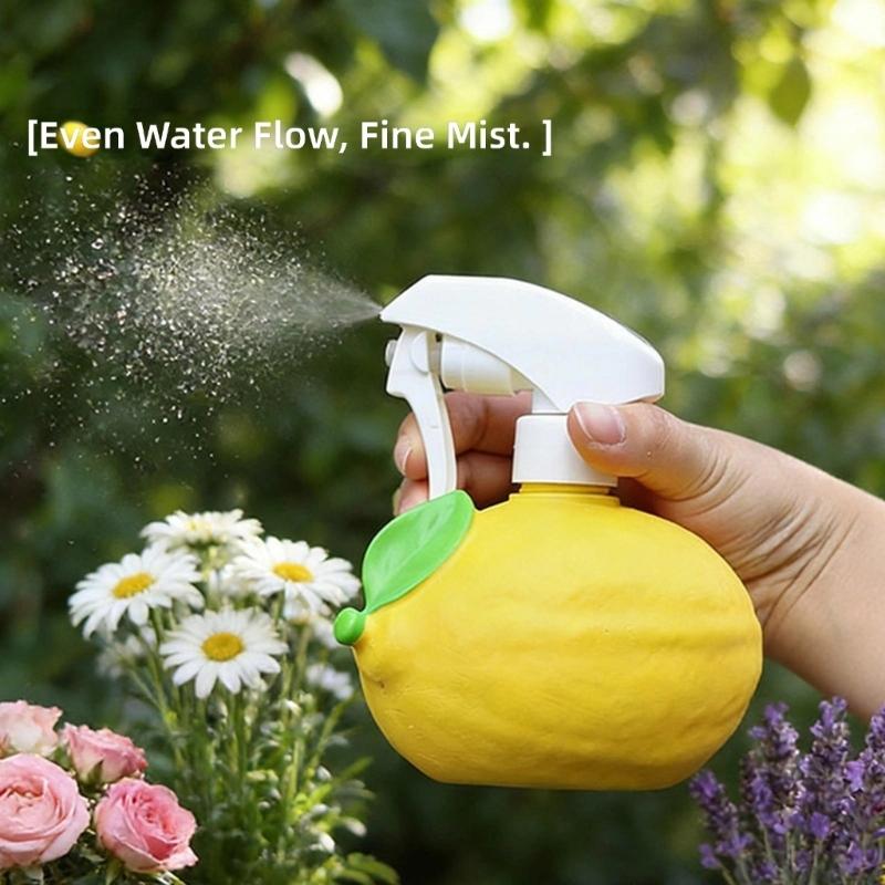 Lemon Shape Watering Can Hand Pumps Sprayer for Indoor Outdoor Use With Safety Valves and Detachable