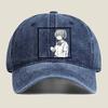 Anime Girl with “Baka” Text Washed Baseball Cap