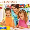 12pcs Children Plain Apron Colorful Non-Woven Fabric Kids Painting Drawing Toys Aprons Kitchen Classroom Arts Crafts Aprons