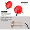Women Men Round Retro UV400 Protection Steampunk Sunglasses Eyewear Gothic Sun Glasses
