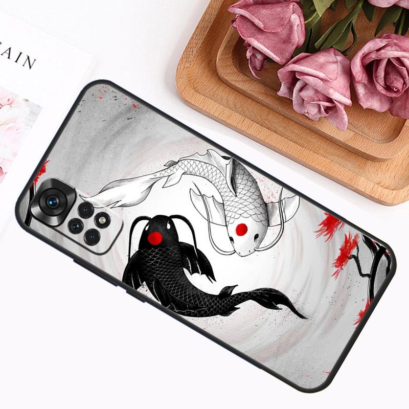 Koi Fish Carp Case For Xiaomi Redmi Note 13 Pro 14 12 11 9 10 9S 10S 11S 12S Redmi 12C 13C 14C 10C Cover