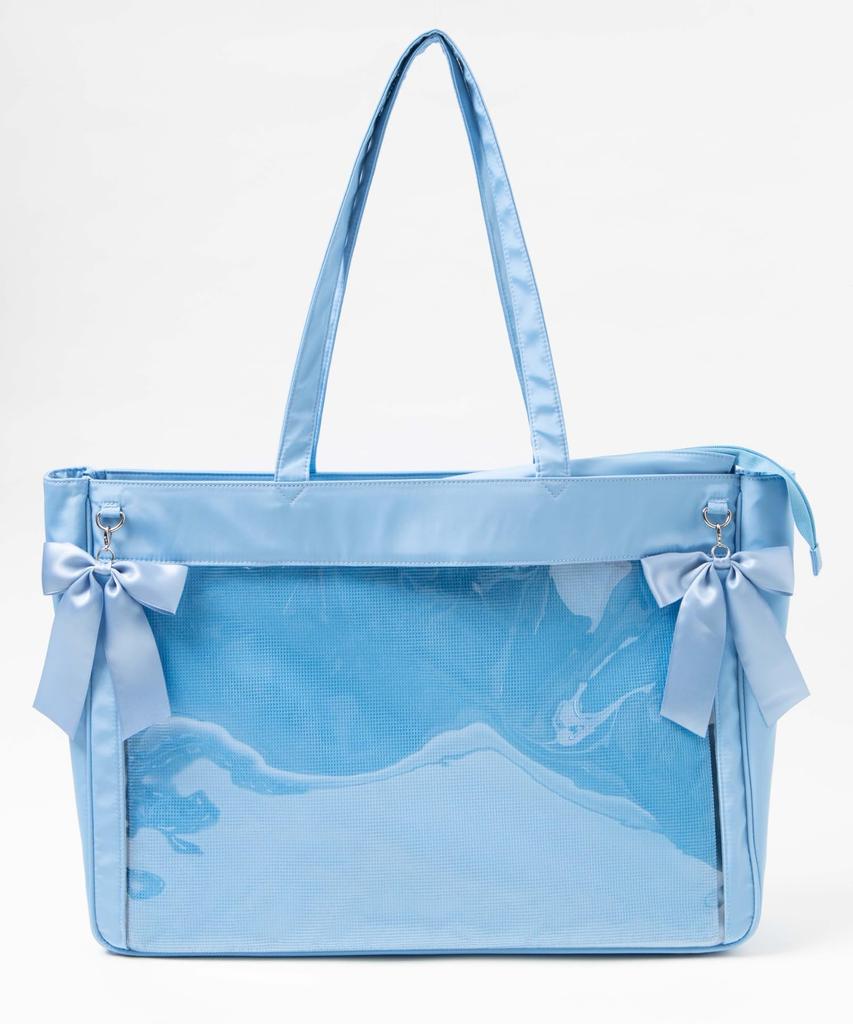 WEGO Ita Bag (LL Size) - Plain Clear Bag, Decorative Bag, Perfect for Oshikatsu, Events, Live Performances, Gifts, Women's, Size F, Saxophone