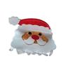 Weihnachten Schneemann und Weihnachtsmann Haarspangen - Festliche Krallen- und Haiklammern für Pferdeschwänze und Hochsteckfrisuren