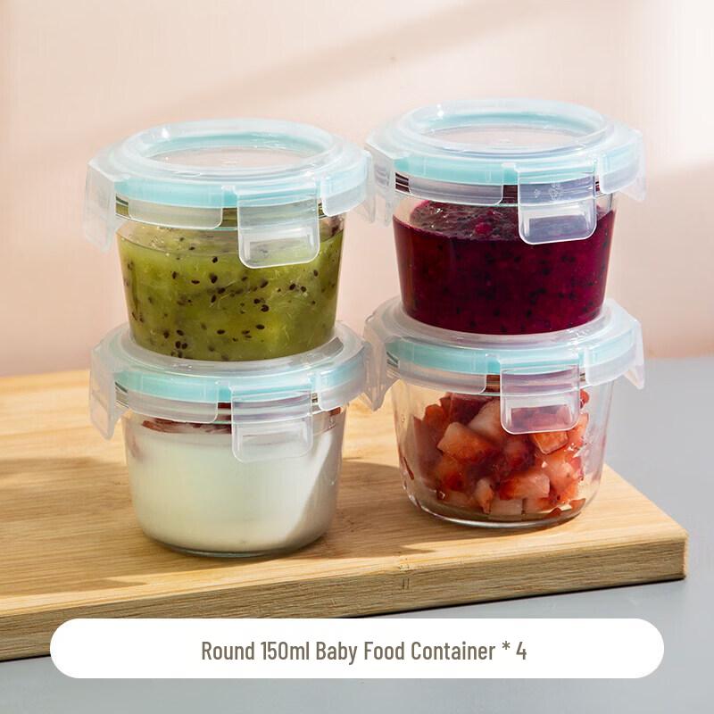 QW Baby Food Glass Storage Container