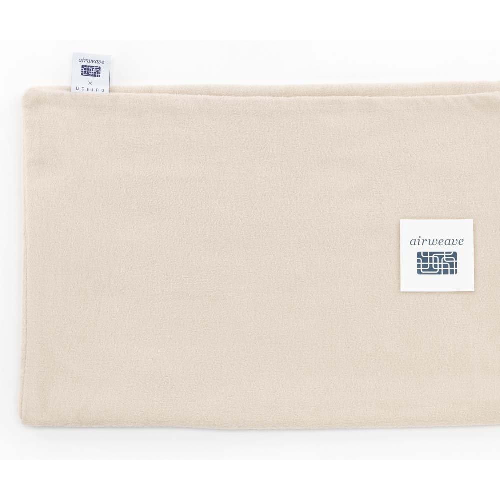 Airweave Pillow Cover, Soft Touch, Beige, K-P0151-BE-1, Terry Cloth, Absorbent, Quick-Drying