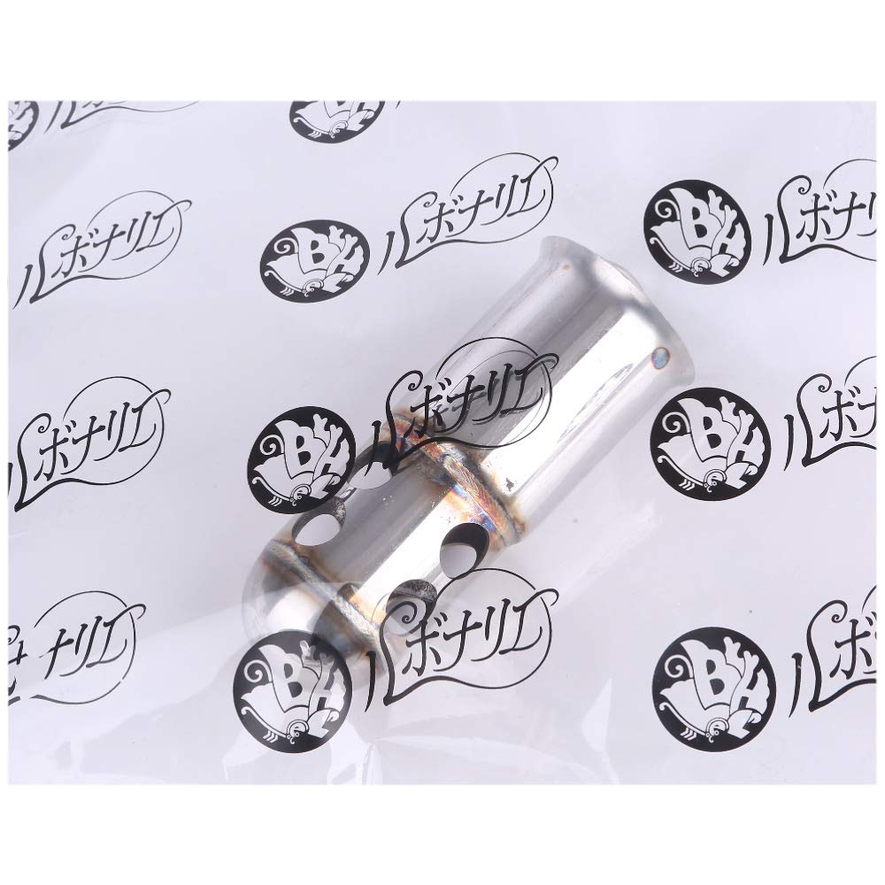 Rubonarie Universal Motorcycle Inner Silencer (Silver, 135 X 50.8mm)