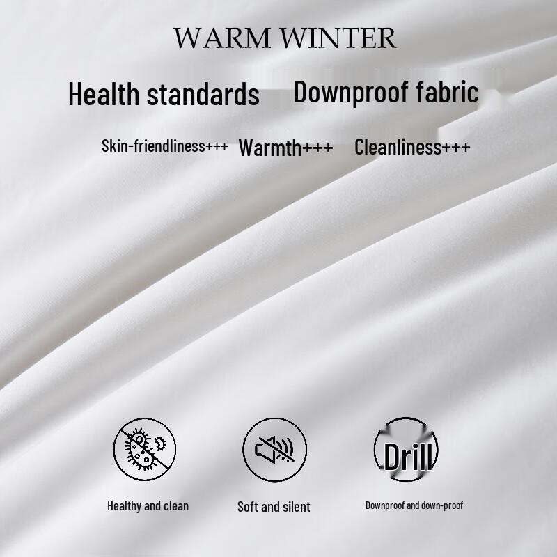 Muji 100% White Goose Feather Down Winter Comforter