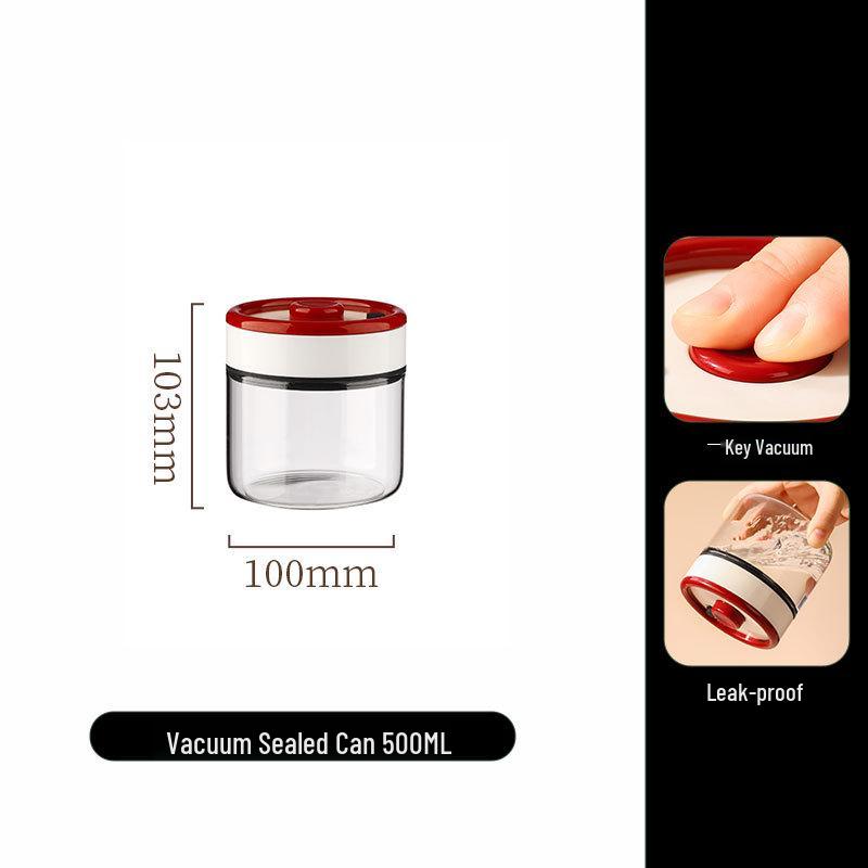 Sealed Vacuum Glass Jar for Coffee and Tea Storage