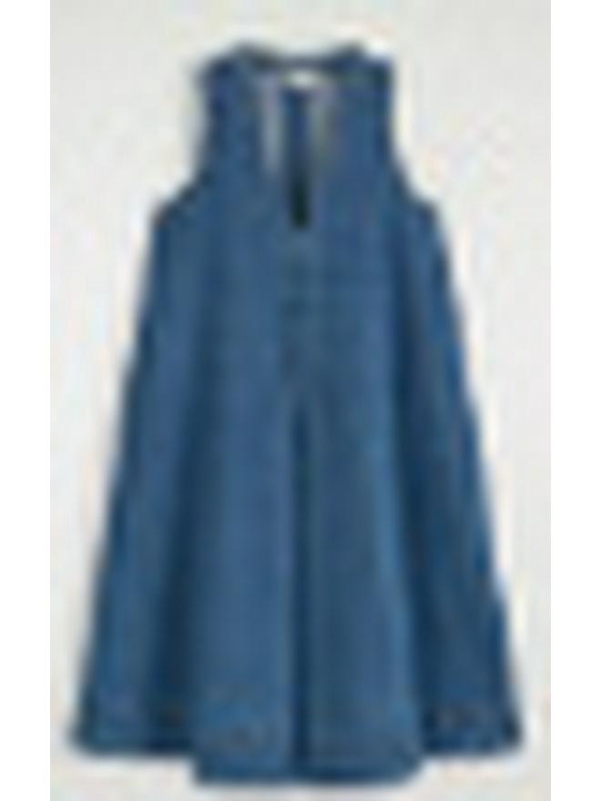 European & American Style Summer Casual A-line Denim Dress