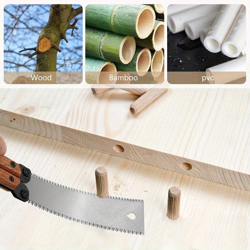 5.5 Inch Mini Pocket Folding Saw  SK5 Blade Wood Saw for Woodworking  11/15 TPI Double Edges Pull Saw  Flush Cut Saw for Wet/Dry Wood