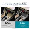 Real Soft Carbon Fiber Sticker For Mercedes CLS C219 2004 2005 2006 2007 2008 2009 2010 Car Central Control Gear Storage Panel.