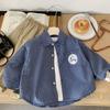 Boys' Shirts Autumn New Korean Version Of Children'S Long-Sleeved Plaid Shirts Medium And Children'S Spring Tops Trendy