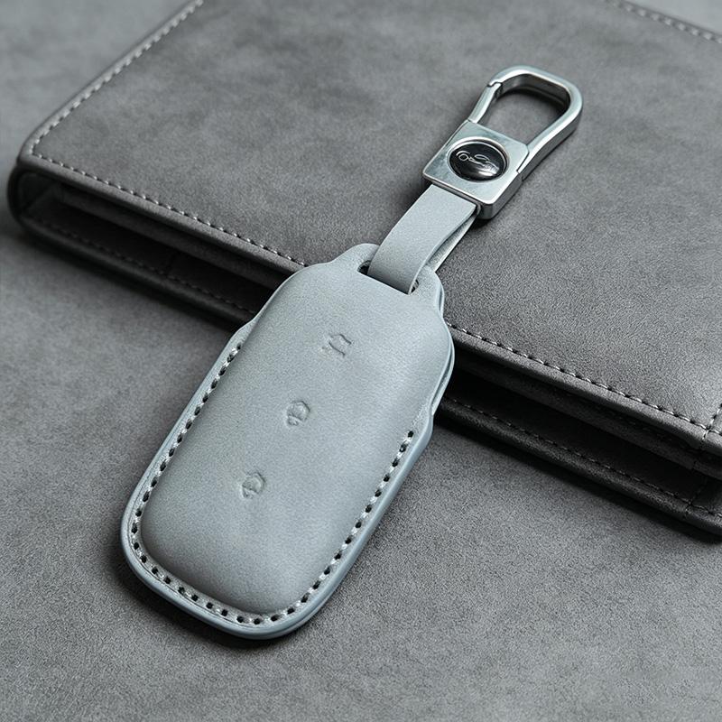 Car Key Case Cover Fob For Geely Galaxy E5 L7 L6 E8 Max 1.5T Plus Air Pro Keychain Durable Pu Leather Accessories