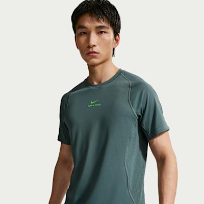 Nike Pro T Shirts Men s Mineral Slate Blue Crew Neck M