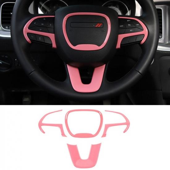 Inner Steering Wheel Decor Cover Trim for Dodge Charger Challenger Durango 2015+
