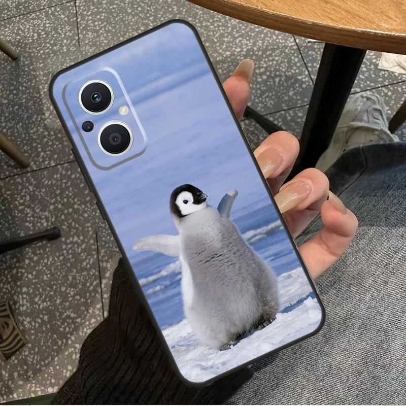 Penguin Snow Arctic Cute Animal For OPPO Reno 14F 13F 12F 11F 10 11 12 13 14 Pro 7 8 Lite 8T OPPO Find X5 X6 X8 X9 Pro Case
