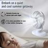 Desktop fan office home dormitory mini fan USB charging long battery life shaking head fan desktop fan