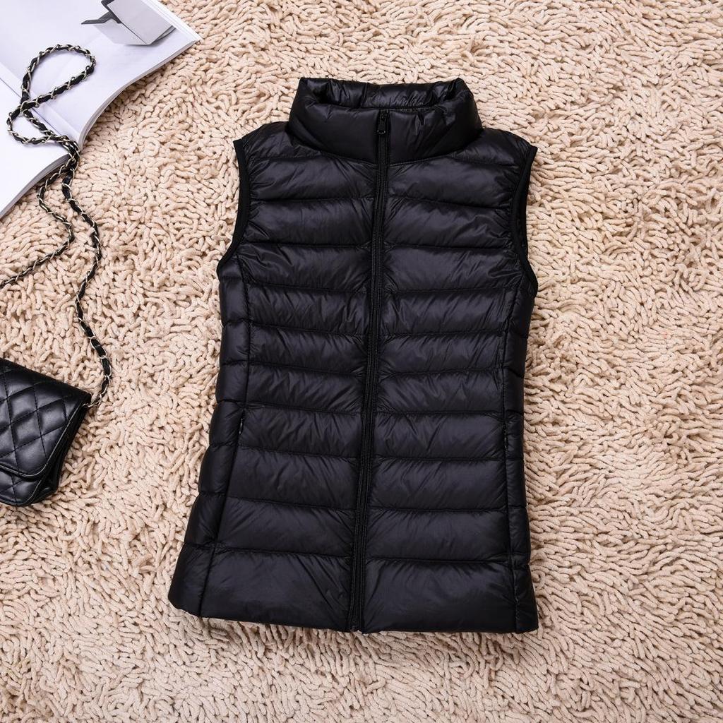 2025 Women's Lightweight Sleeveless Vest - Warm Short Down Jacket for Autumn/Winter.