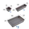Versatile Drawer Storage Box Set for Cosmetics, Cutlery, Kitchen Tools and Stationery