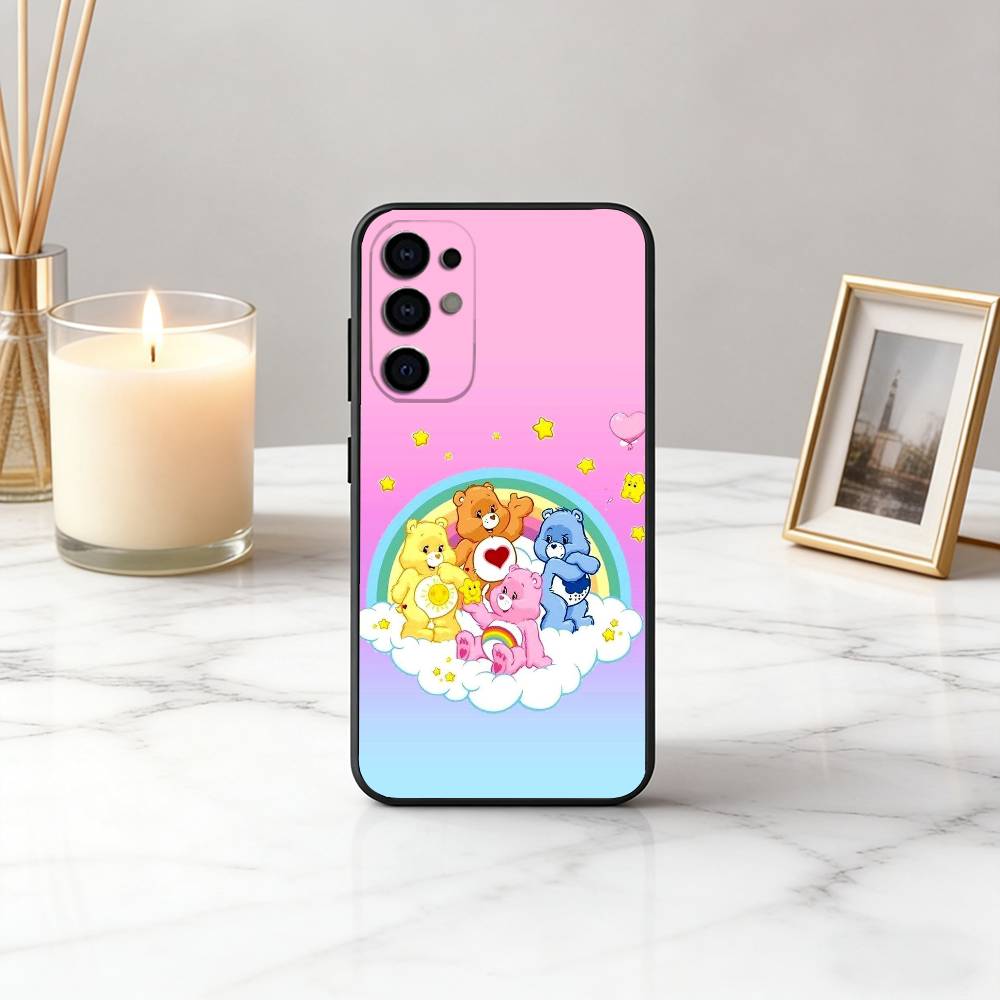 Cartoon Cute C-Care B-Bears Phone Case For Samsung S25,S24,S21,S22,S23,S30,Ultra,S20,Plus,Fe,Lite,Note,10,Black Cover
