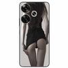For Xiaomi Redmi 13 Case Animals Painted Black Silicone TPU Soft Bumpers for Redmi 13 4G 5G Redmi13 Phone Cover Protect Capa