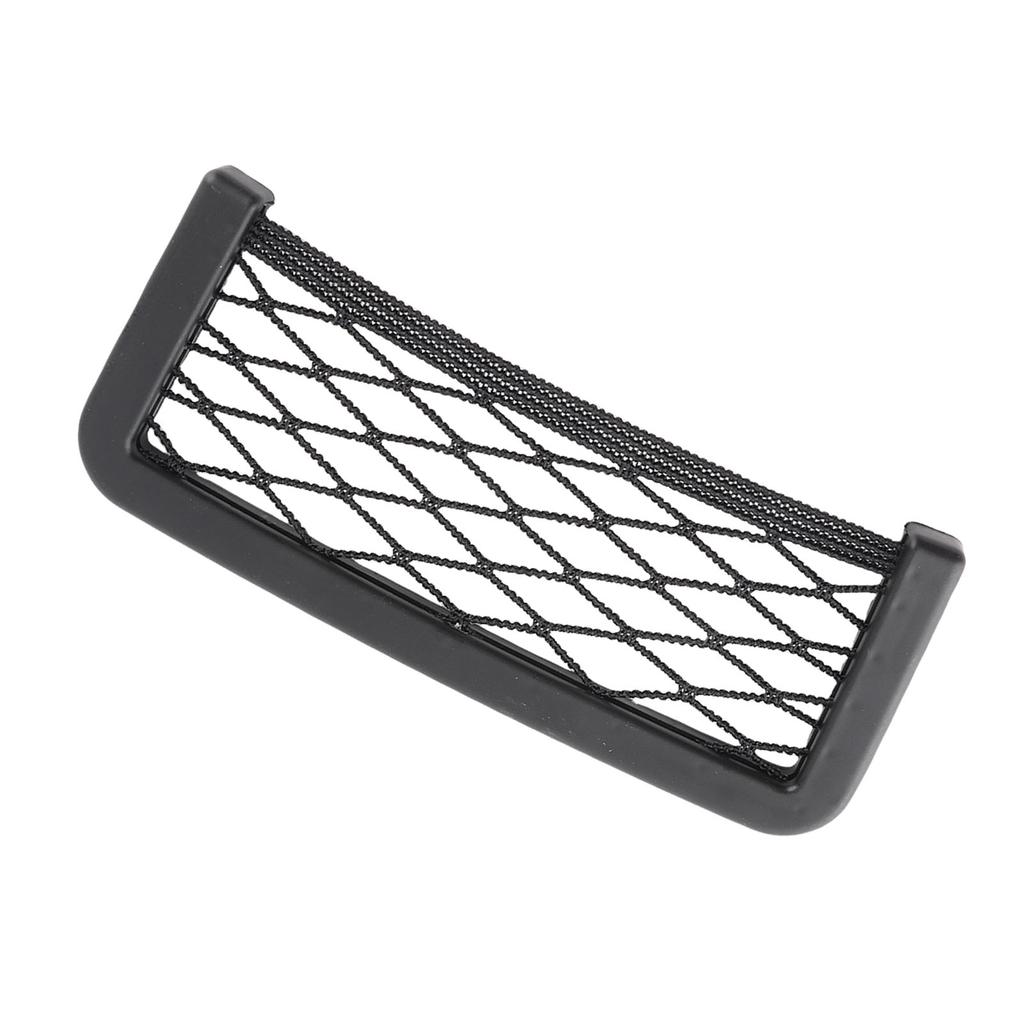 Car Storage Net Bag Back Side Phone Holder Organize Resilient GPS Black 8.5 * 20cm