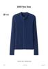 Lekasha Striped Cashmere Stand Collar Zip Cardigan