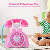 Bilingual Musical Telephone Baby Children Educational Development   Toy Gift (Blue)
