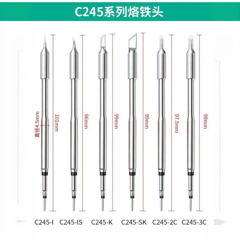 C210 C245 Soldering Iron Tip Universal T245 Handle Suitable for Soldering Station Mobile Phone Motherboard Repair Professional Tools