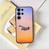 Aircraft Helicopter plane Phone Case For SamsungS25,24,21,22,23,30,Ultra,20,Plus,Fe,Lite,Note,10,9,Soft Black Cover