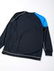 Mizuno Volleyball Apparel, Long Sleeve Game Shirt, Moisture-Wicking, Quick-Drying, Unisex, V2MA8021, 92, Black x Diva Blue, Size S