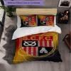 Stoke City Football Set Lenzuola 3 Pezzi Morbido Copripiumino con Federe Set Decorazione Camera da Letto per Casa
